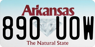 AR license plate 890UOW