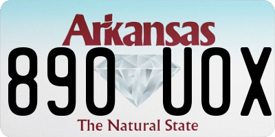 AR license plate 890UOX