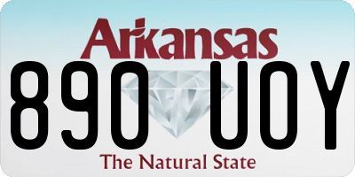 AR license plate 890UOY