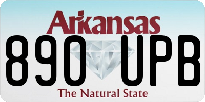 AR license plate 890UPB