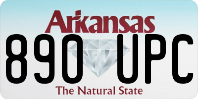 AR license plate 890UPC