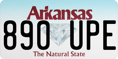 AR license plate 890UPE