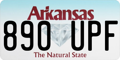 AR license plate 890UPF