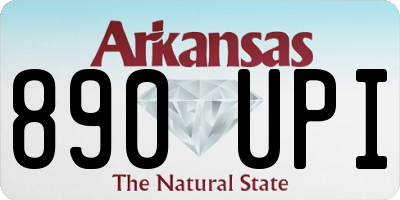 AR license plate 890UPI