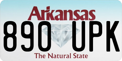 AR license plate 890UPK