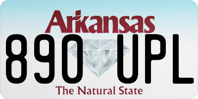 AR license plate 890UPL