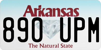 AR license plate 890UPM