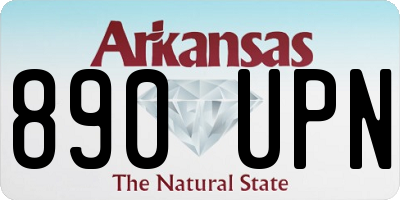 AR license plate 890UPN