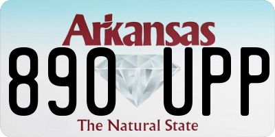 AR license plate 890UPP