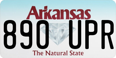 AR license plate 890UPR