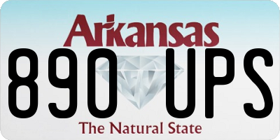 AR license plate 890UPS