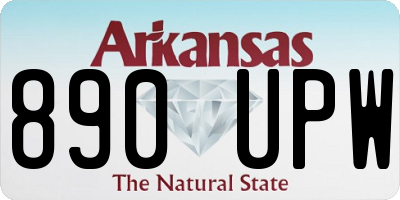AR license plate 890UPW
