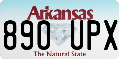 AR license plate 890UPX