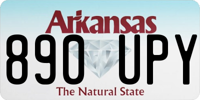 AR license plate 890UPY