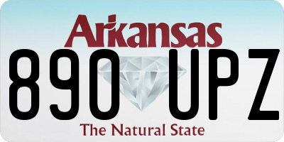 AR license plate 890UPZ