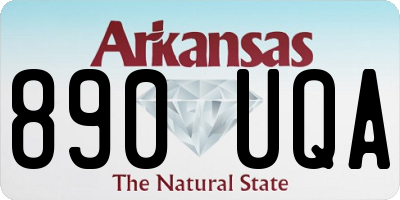 AR license plate 890UQA