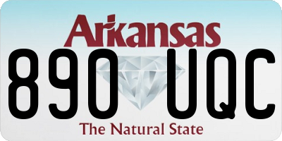 AR license plate 890UQC