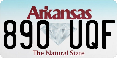 AR license plate 890UQF