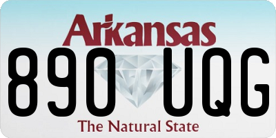 AR license plate 890UQG