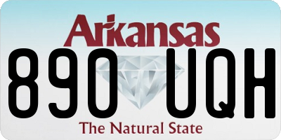 AR license plate 890UQH