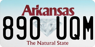 AR license plate 890UQM