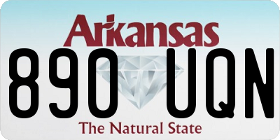 AR license plate 890UQN