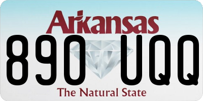 AR license plate 890UQQ