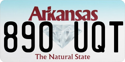 AR license plate 890UQT