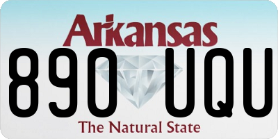 AR license plate 890UQU