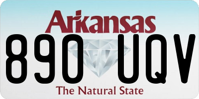AR license plate 890UQV