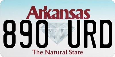 AR license plate 890URD