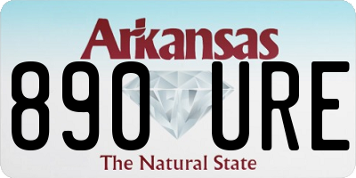 AR license plate 890URE