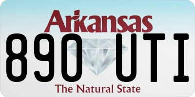AR license plate 890UTI
