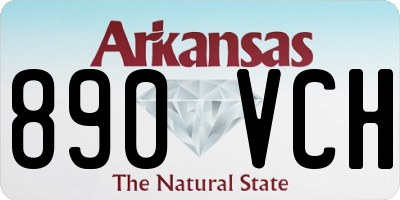AR license plate 890VCH
