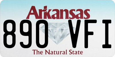 AR license plate 890VFI