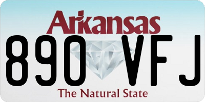 AR license plate 890VFJ