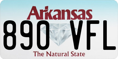 AR license plate 890VFL