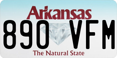 AR license plate 890VFM