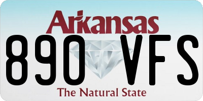AR license plate 890VFS