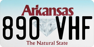 AR license plate 890VHF