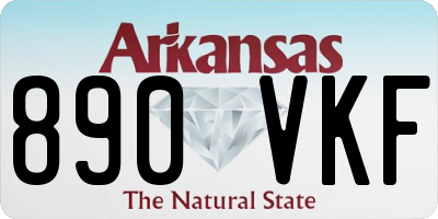 AR license plate 890VKF