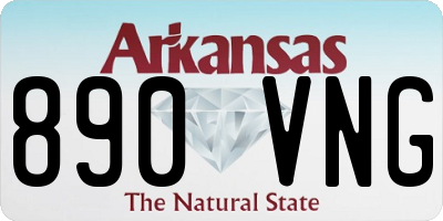 AR license plate 890VNG