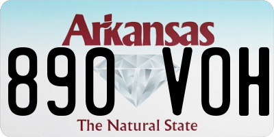 AR license plate 890VOH