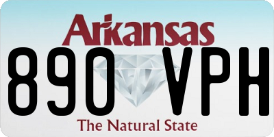 AR license plate 890VPH