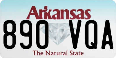 AR license plate 890VQA