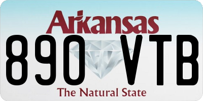 AR license plate 890VTB