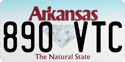 AR license plate 890VTC