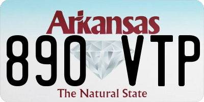 AR license plate 890VTP
