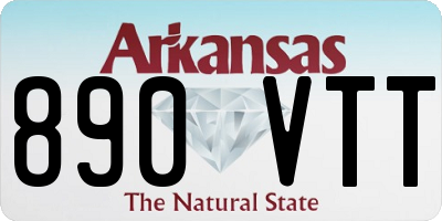 AR license plate 890VTT