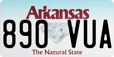 AR license plate 890VUA